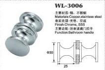 Wholesale small door handle shower door knob shower door hardware WL-3006 Dia.30x25mm from china suppliers