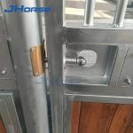 Customizable European Style Stall Fronts Bamboo Metal Free Standing For Security