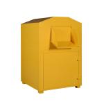 Durable Clothing Donation Box Powder Coating Recycling Bin