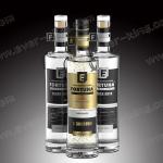 500ML Flint Glass Vodka Liquor Bottle With Cork Seal