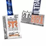 ISO9001 Metal Custom Logo Medals Wearproof Polished Running Ironman Triathlon