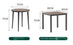 Contemporary Plastic Wood Formosa Outdoor Dining Furniture Table And Chair Set