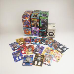 Wholesale Pill Rhino Capsule Blister Packaging Paper Cards Rhino 7 200mic Recycled paper from china suppliers