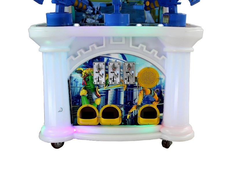 Small Kids Arcade Machine / Coin Operated Redemption 3 Players Shooting Game Machine
