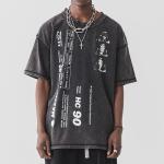 Graphic Design Stylish Mens T Shirts Hiphop Cool Style Customized Logo