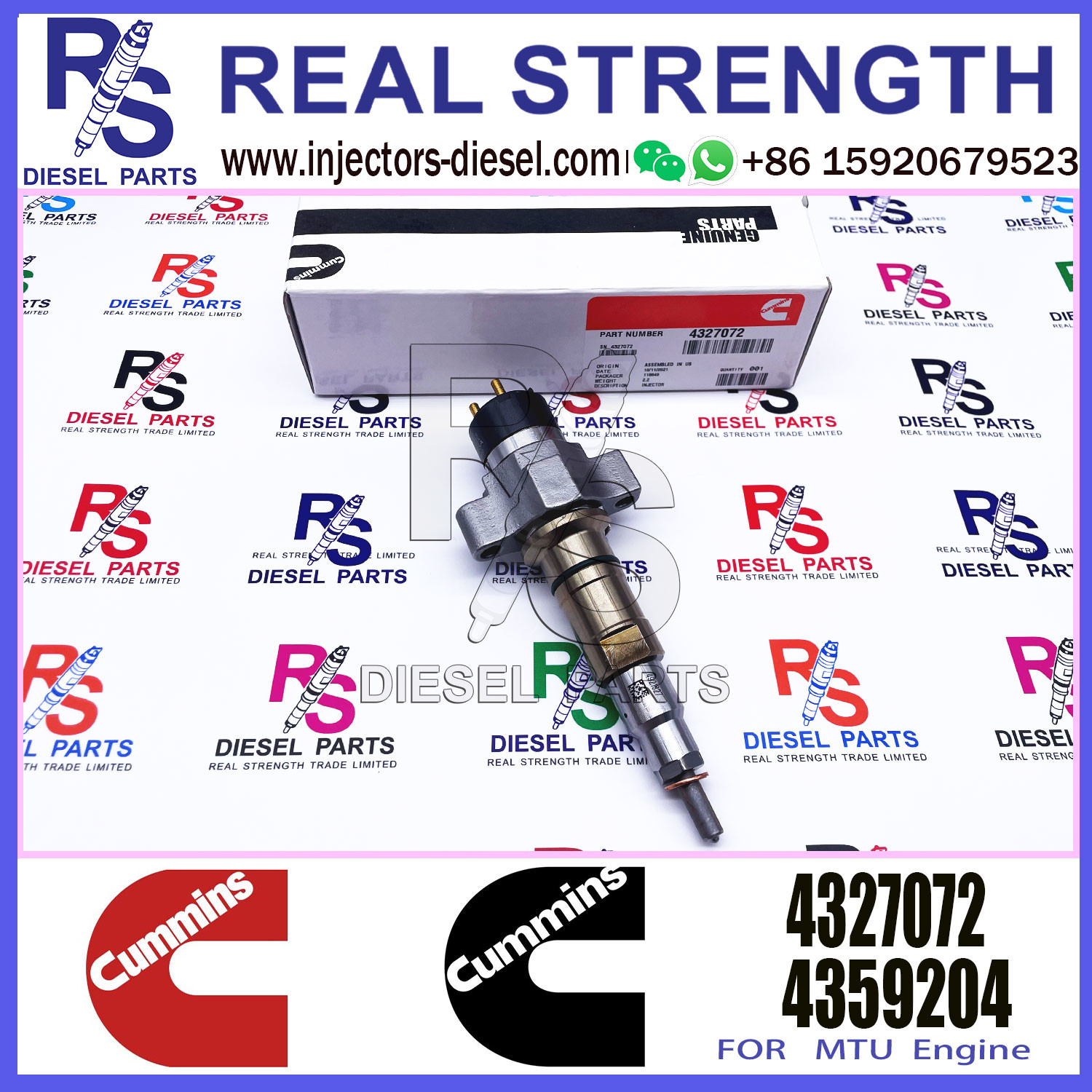 Diesel Engine Spare Parts Fuel Injector 2897414 4928421 4921827 4327072
