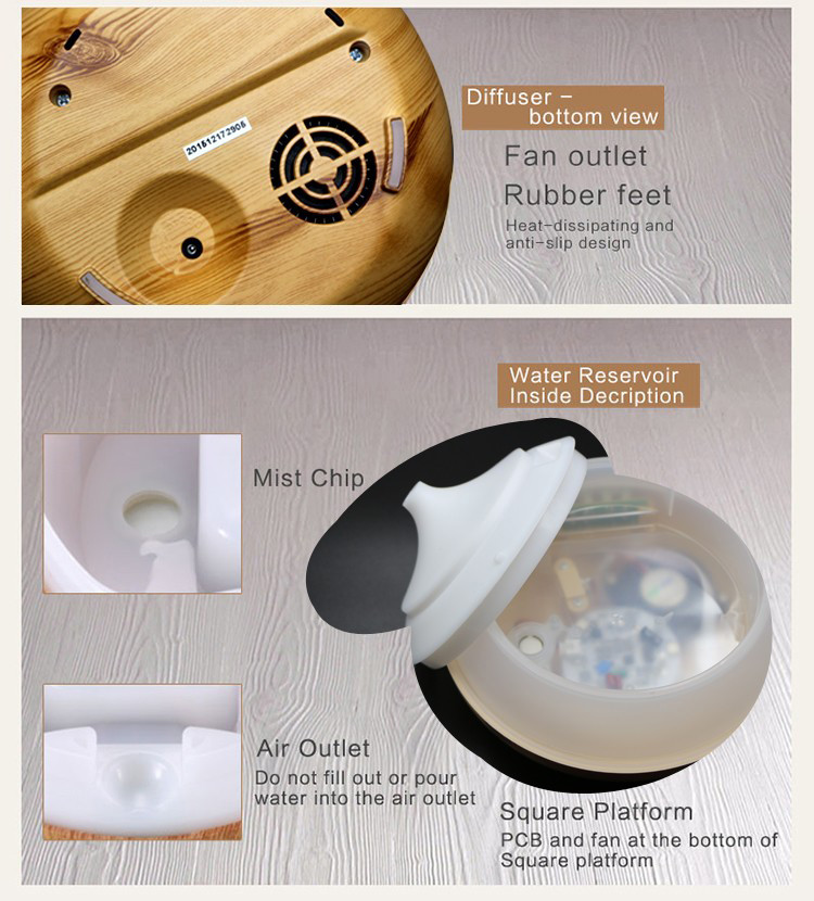 Frosted Glass Aroma Essential Oil Diffuser
