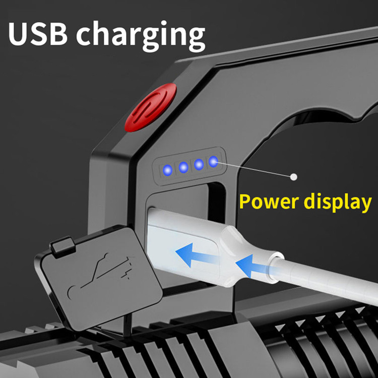 1500mah Rechargeable Waterproof Torch Outdoor Working Light 6000K