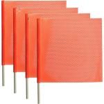 High Visiblity Orange Road Safety Flags Garden Flag Pole For Truck Loads Towing