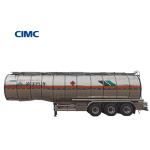 CIMC LINYU 46000L Aluminum Alloy Fuel Tanker Trailer Truck with Wheelbase 6150