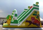 6 Mts High Kids Outdoor Inflatable Jungle Slide Made Of 0.55mm Pvc Tarpaulin