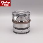 Waist Circle 50ml Cosmetic Cream Jar Double Wall 30ml With Lid Face Cream Serum