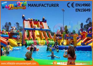Wholesale Outdoor Inflatable Water Parks Slide With Pool One Year Warranty from china suppliers
