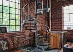 Laminated Glass Tread Custom Spiral Staircase Suspended Ladder , No Welding