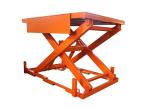 Blue Stationary Scissor Lift Table 1000kg Electric Platform Lift