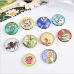 Clear Round Glass Pebble Magnets Refrigerator Magnet Souvenir