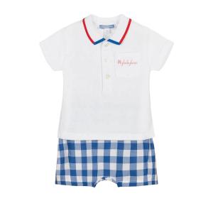 Wholesale 2023 Summer Short sleeve Polo neck short pants Toddler Baby Clothing Sets from china suppliers