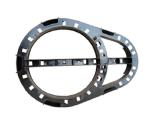 PP Plastic Fiber Cable Storage Reel Unit 19inch Oval For 12m Length Cable