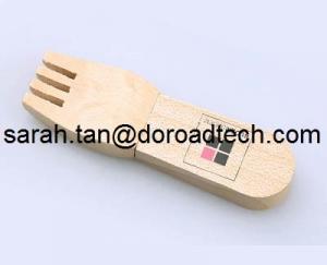 Wholesale Wooden Fork USB Flash Drives, Real Capacity Wood USB Pen Drives from china suppliers