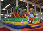 Circus Elephant Clown Inflatable Fun City Digital Printing For Amusement Park