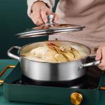 Factory Direct Kitchen Cooking Food Stainless Steel 3 PCS Cooking Pots And Pans