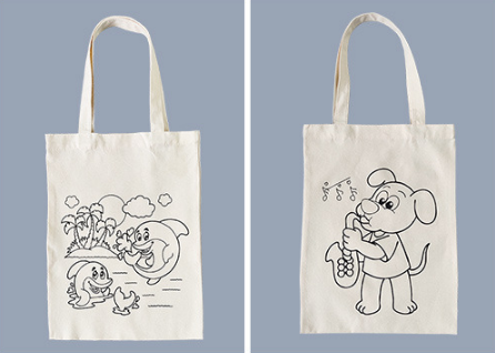 high quality reusable canvas shopping bag ladies tote bags with zipper fashionable cotton handbag school bag for kids