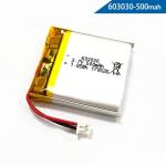 Rechargeable UN38.3 603030 3.7 V 500mah Li Polymer Battery