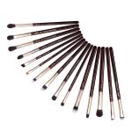 Soft Zinfandel Color Eye Makeup Brush Set Aluminum Ferrule