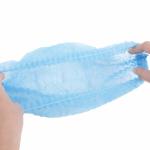 Non-Woven Hair Cover Comfort Protection Disposable hair net Blue white