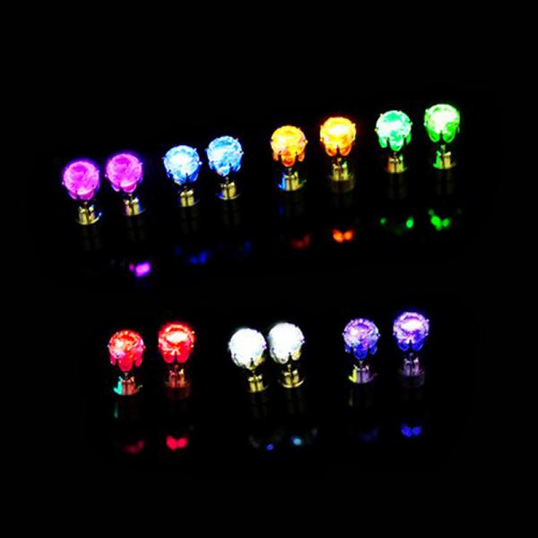 Multi-Color LED Earrings Stud For Wedding, Party, Events Decoration, Promotional
