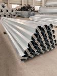 Customized Height metal power pole 69kv , Tubular Steel Poles High strength low