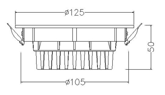 COB 30w led down light / quality LED Downlight fabrication