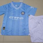 Premium Kids Soccer Jerseys Custom Name Football Blue Jersey