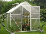 Slide Doors 4mm UV Twin-wall Polycarbonate Portable Garden Greenhouse Kits 6' X