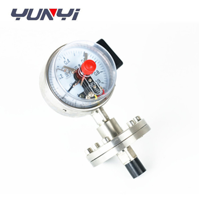 2.5% Hydraulic Digital Oil Pressure Gauge Electrical Contact