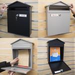 Wall Mount Lockable Modern Outdoor Galvanized Metal Mailbox Letterbox