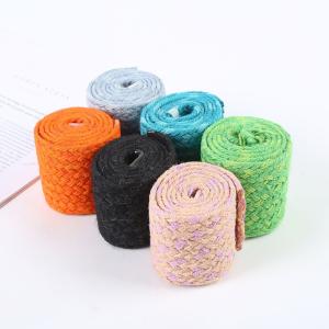 Wholesale Woven Braided Jute Ribbon Colorful Blue Jute Ribbon For Christmas Tree from china suppliers
