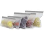 Eco friendly recyclable peva zipper storage bag for food sandwich snack