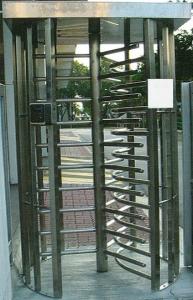 Wholesale 30 Persons / Min Full Height Turnstile with Sound Alarm Stainless Steel Tube for Airport from china suppliers
