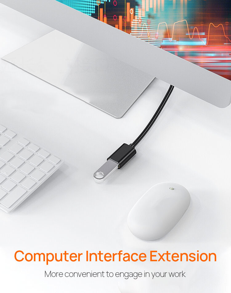 Non Toxic Printer Cable Extension Cord 2M Male To Female Extension Cable