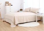 100% Cotton Luxury Sheet Sets 3 Pcs Multiple Colors Lightweight Fabric