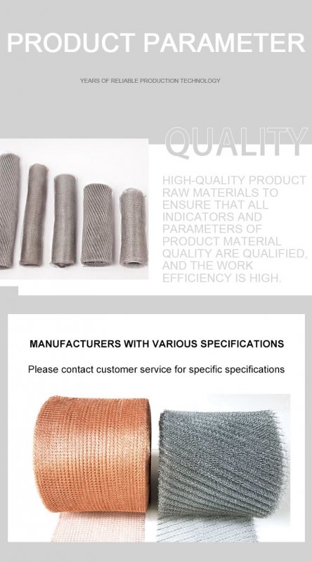 Superior Impact Knitted Wire Mesh Vibration Resistance