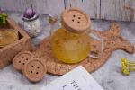 Glass Teapot Pitcher Natural Cork Lids Dampproof Heat Insulation Dampproof Eco