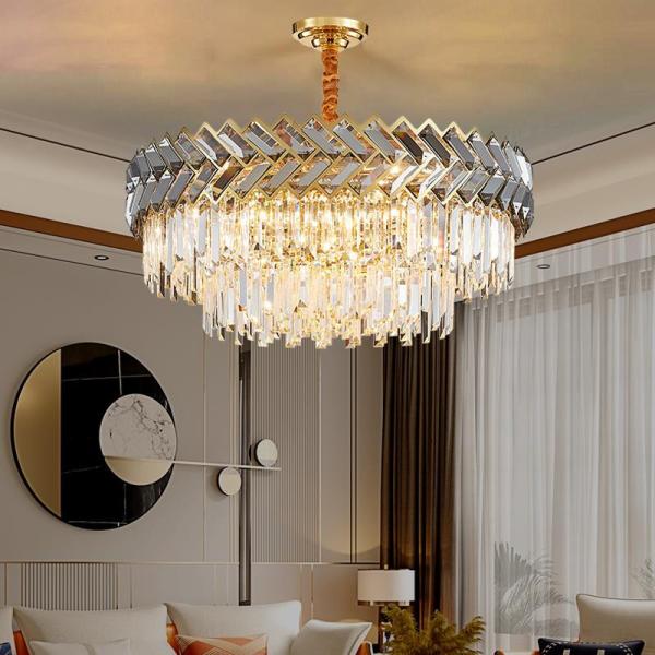 Creative Crystal Chandelier Round/Rectangle Led Living Dining Room Lamp hotel