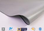 15oz Gary Color 4HS E Glass Silicone Coated Fiberglass Fabric , Silicone Coated