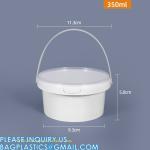 Heavy Duty Round Square Handle Bucket for Paint Chemical Ice Food Flowers,