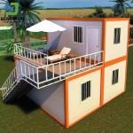 Corrugated Color Steel Sheet Prefab Container Homes Anti Earthquake Windproof