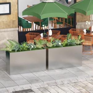 Wholesale Custom Square Stainless Steel Flowerpot For Indoor And Outdoor Areas from china suppliers