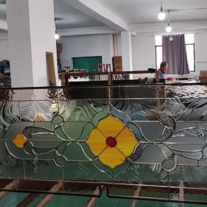Wholesale Art Church Stain Stained Pattern Glass Window Supplies Stain Glass Sheets Stained Decorative Door Luxury Glass Decor from china suppliers