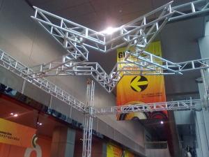 Wholesale Silver Square 5 Stars Stage Lighting Truss 300 x 300 For Performance from china suppliers